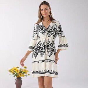 Boho Printed Tunic Summer Dress